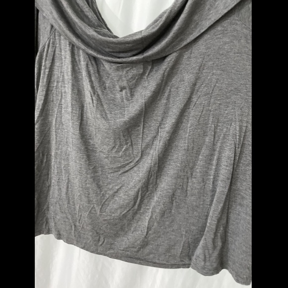 NWT $52 Bobeau Marllyn Off Shoulder‎ Knit Blouse in Grey [ PLUS SZ 2X ] - Picture 7 of 12
